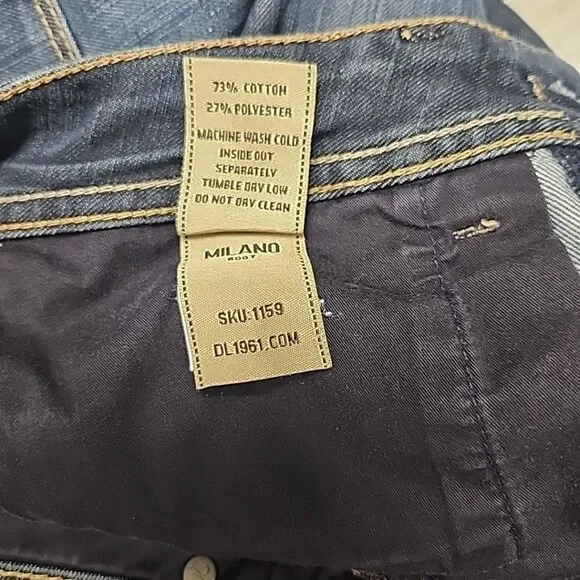 DL1961 Premium Denim Milano Bootcut Jeans Dark Wash Women's Sz 27 - Picture 12 of 13